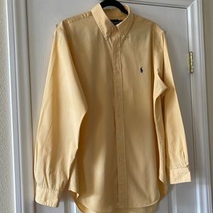 Ralph Lauren MENS Yellow long sleeve shirt sz 16.5